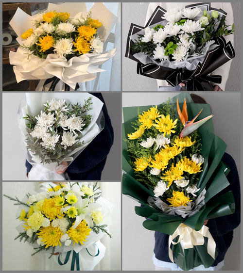 浙江省金华磐安县尚湖镇倪董村白事花束代送